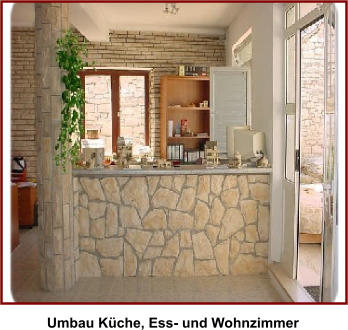 Umbau Kche, Ess- und Wohnzimmer