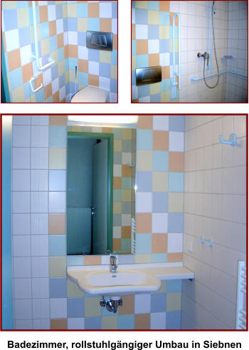 Badezimmer, rollstuhlgngiger Umbau in Siebnen