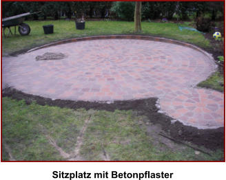 Sitzplatz mit Betonpflaster